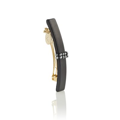 Small black CHARLINE CHIC hair slide