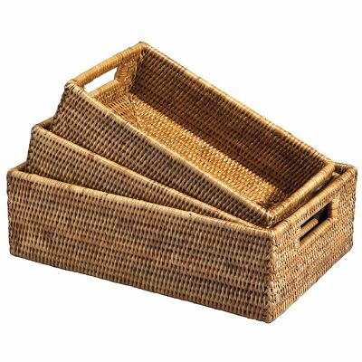 Set of 3 baskets Be three Honey