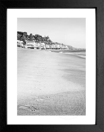 Tirage photo / poster avec cadre et motif passe-partout California K79 - Motif : noir/blanc - Format : MAXI (120cm x 90cm) - Couleur du cadre : blanc mat 1