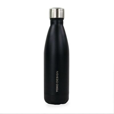 WEICHE SCHWARZE ISOTHERMISCHE FLASCHE 500 ML