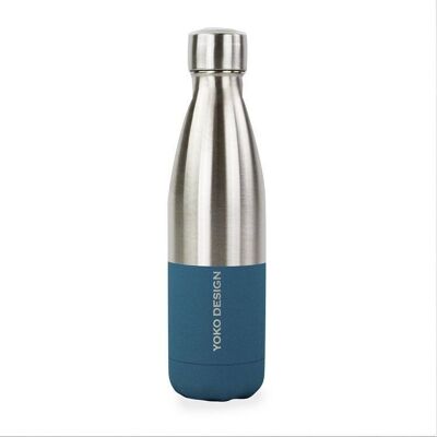 ISOTHERMAL BOTTLE DUO SILVER AND BLUE 500 ML