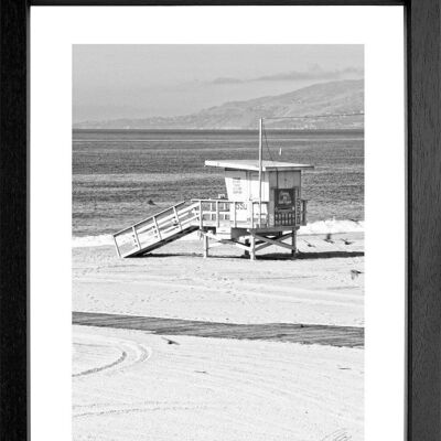 Fotodruck / Poster mit Rahmen und Passepartout Motiv Kalifornien K103 - Motiv: farbe - Grösse: L (57cm x 45cm ) - Rahmenfarbe: schwarz matt