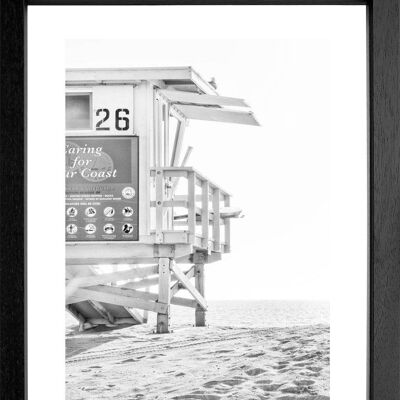 Fotodruck / Poster mit Rahmen und Passepartout Motiv Kalifornien K126 - Motiv: farbe - Grösse: M (35cm x 45cm) - Rahmenfarbe: schwarz matt