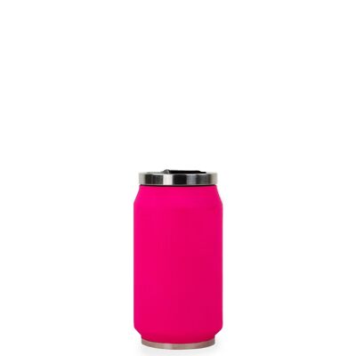 Canette fluo isotherme 280ml coloris fuschia