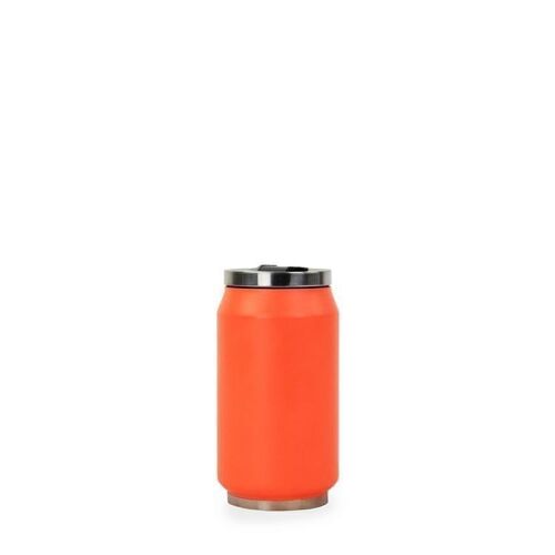 Canette fluo isotherme 280ml coloris orange