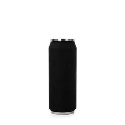INSULATED CAN 500ML SOFT TOUCH BLACK