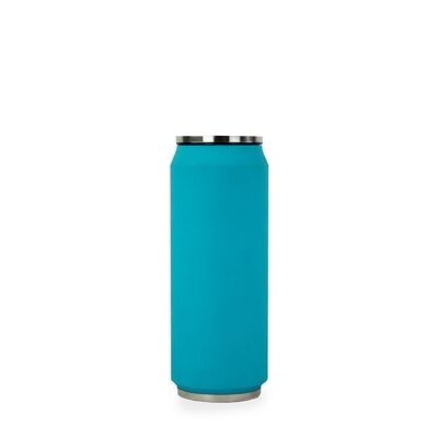 INSULATED CAN 500ML SOFT TOUCH TURQUOISE