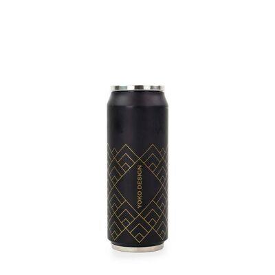 INSULATED CAN 500ML ART DECO BLACK