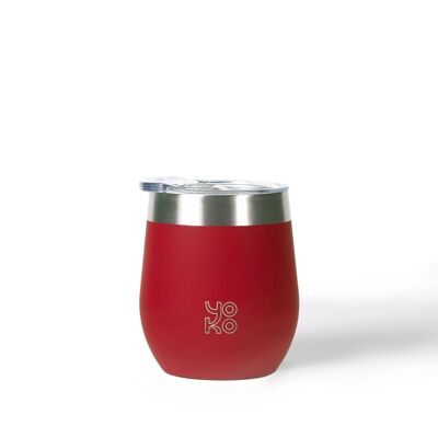 TAZZA ISOLATA CON COPERCHIO 250ML RED