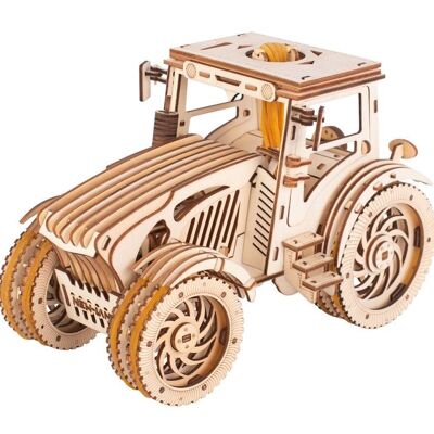 Wooden construction kit Tractor - Mechanical