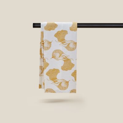 Mustard tea towel # 28