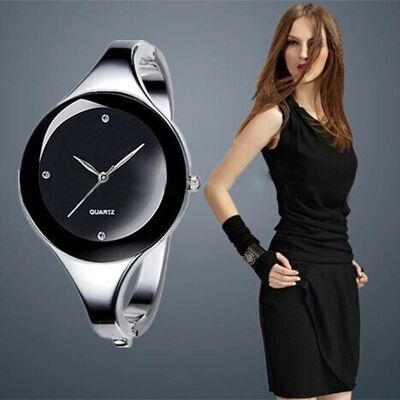 Women Stainless Steel Bangle Watches