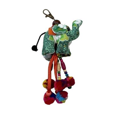 Vie Naturals Elephant Plush Bag Tag/Porte-clés, 15 cm