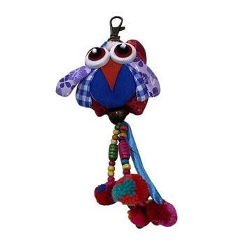 Vie Naturals Hibou en peluche Étiquette de sac/porte-clés, 15 cm 4