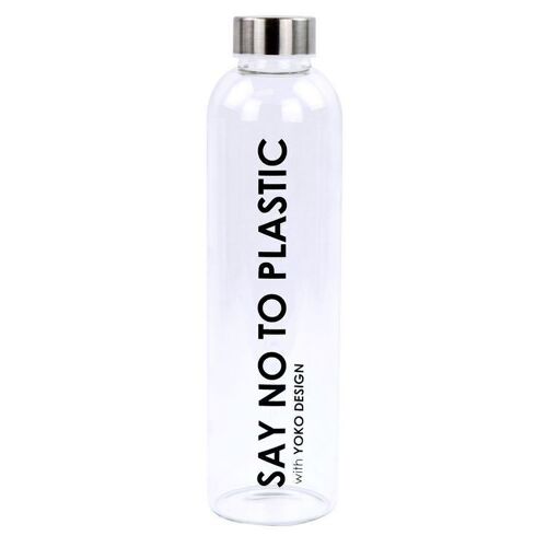 Glass bottle 750 ml say no to plastic
