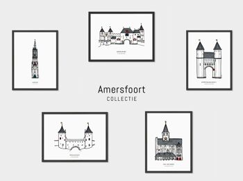 Affiche Amersfoort, Stadscafé Amersfoort - Cadre Noir 4