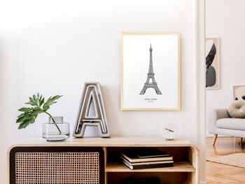 Affiche Tour Eiffel, Paris - Sans cadre 4