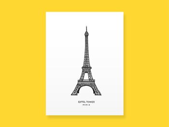 Affiche Tour Eiffel, Paris - Sans cadre 1