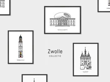 Affiche Zwolle, Peperbus - Cadre noir 4