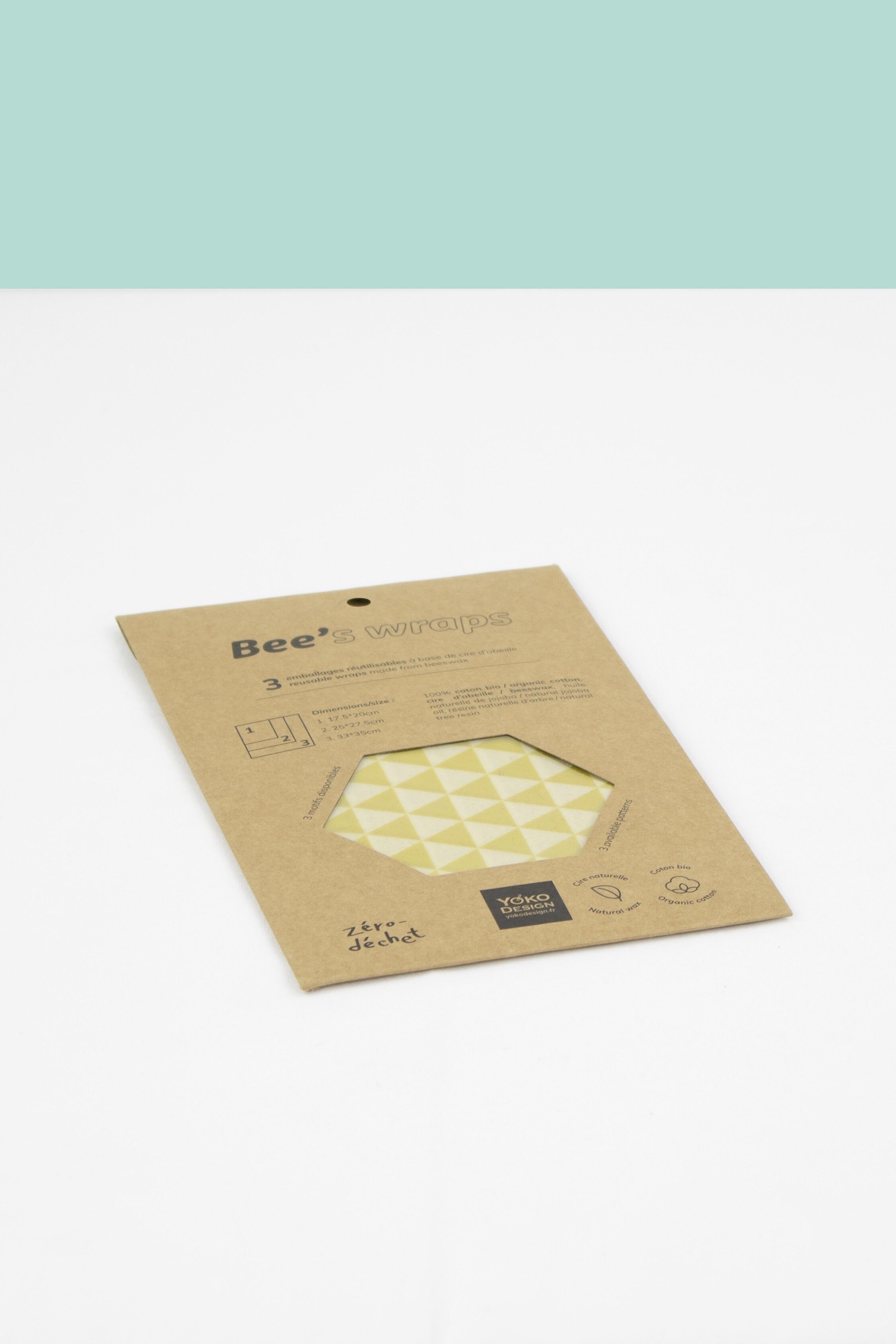 LOTTO DI 3 CONFEZIONI BEEWRAPS. MOTIVO GEOMETRICO