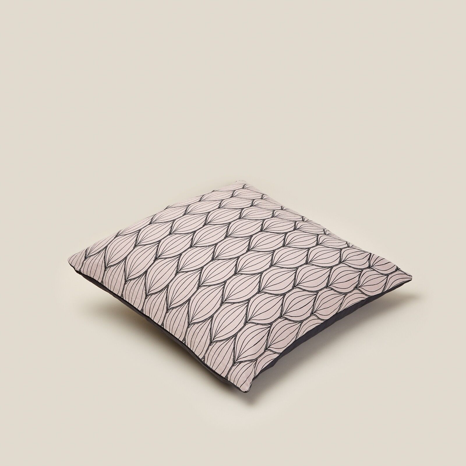 Housse de coussin carrée Amandes Rose 45x45cm - Housse seule