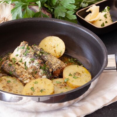 Sardines in butter and parsley