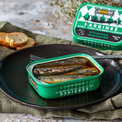Sardines in organic olive oil