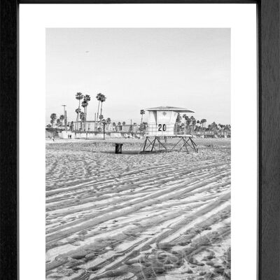 Fotodruck / Poster mit Rahmen und Passepartout Motiv Kalifornien K154 - Motiv: farbe - Grösse: S (25cm x 31cm) - Rahmenfarbe: schwarz matt