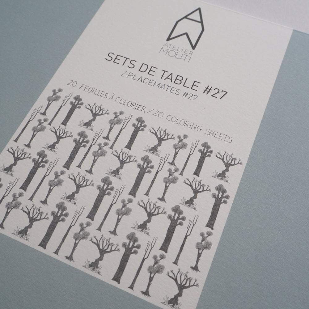 Sets de table en papier Arbres