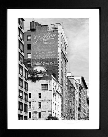 Tirage photo / poster avec cadre et motif passe-partout New York NY32 - Motif : couleur - Format : MAXI (120cm x 90cm) - Couleur du cadre : blanc mat 1