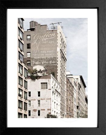 Tirage photo / poster avec cadre et motif passe-partout New York NY32 - Motif : couleur - Format : MAXI (120cm x 90cm) - Couleur du cadre : blanc mat 2