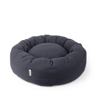 Donutbett Warmgrau - ø75x20 cm