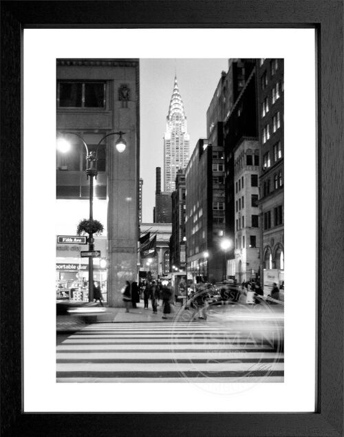 Photo 31cm) motif NY78 New / (25cm white with x wholesale Size: - color: color Buy York S passepartout Frame Motive: and frame - poster matt print -
