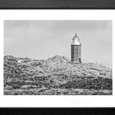 Fotodruck / Poster mit Rahmen und Passepartout Motiv Sylt SY63 - Motiv: farbe - Grösse: M (35cm x 45cm) - Rahmenfarbe: weiss matt