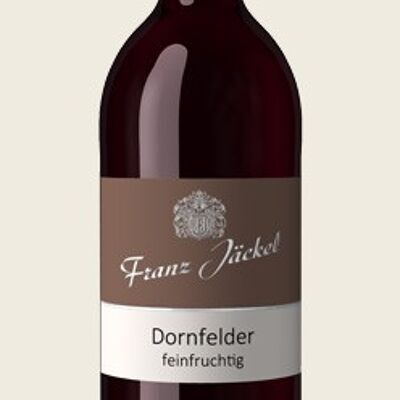 Dornfelder red wine delicately fruity