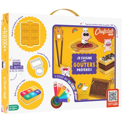 Coffret Kids - Je cuisine mes goûters préférés - Version Française