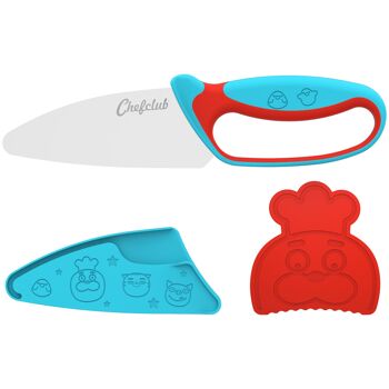 Le Couteau Chefclub Kids Bleu & Rouge 2