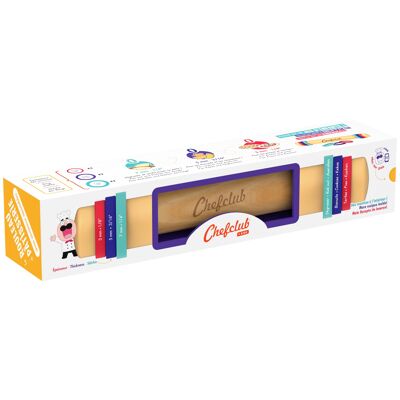 Chefclub Kids Rolling Pin with Adjustable Rings