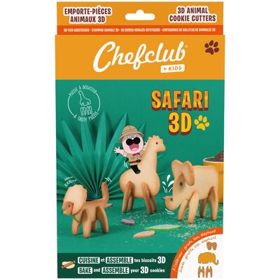 Ausstecher - 3D Safari Cookies - Französische Version