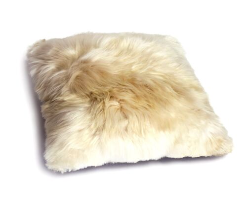 Alpaca Fur Pillow Cover 16" x 16" / Champagne