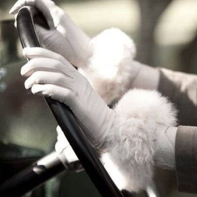 Alpaca Fur Cuffs - Oyster