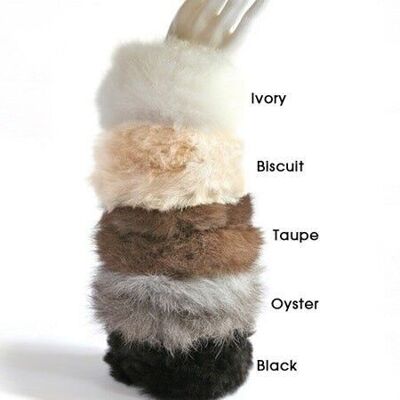 Alpaca Fur Cuffs - Nutmeg