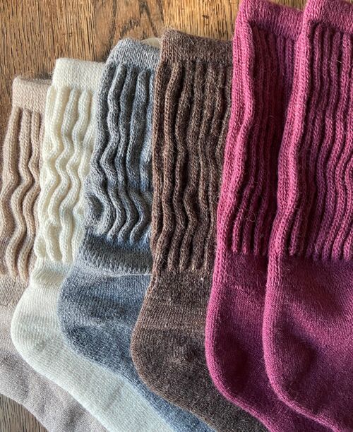 Cosy Alpaca Lounge Socks UK 4-7