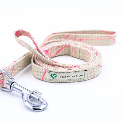 Hemp Dog Traffic Lead | Eco friendly | Durable | Pink Splash