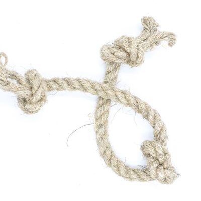 Small Rope Dog Toy | Hemp | Eco Friendly | 3 knots