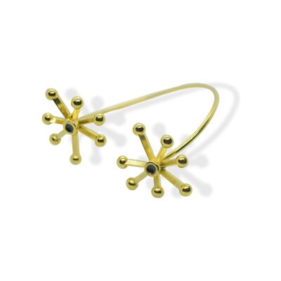 Brazalete Estrellas Bolas Plateado