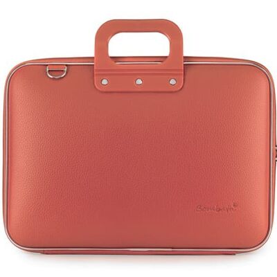 Borsa Bombata Classic 15.6" Corallo + B00033