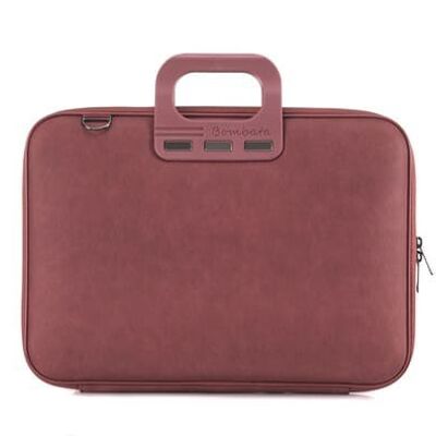 Bombata Denim Bag 15.6" Burgundy + B00020