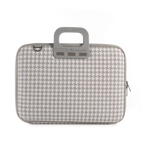 Bolsa Bombata Pied de Poule 15,6" Grey + B00008