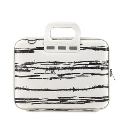 Bag Mediobombata Black & White 13" White + B00023